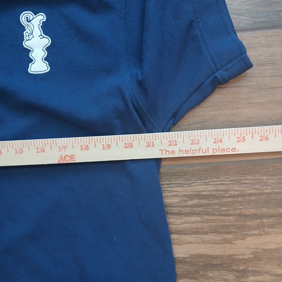 Americas‎ Cup Polo Mens Large Blue Sailing Yatching Boating Boat 34 Embroidered - Picture 5 of 9